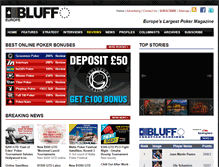 Tablet Screenshot of bluffeurope.com